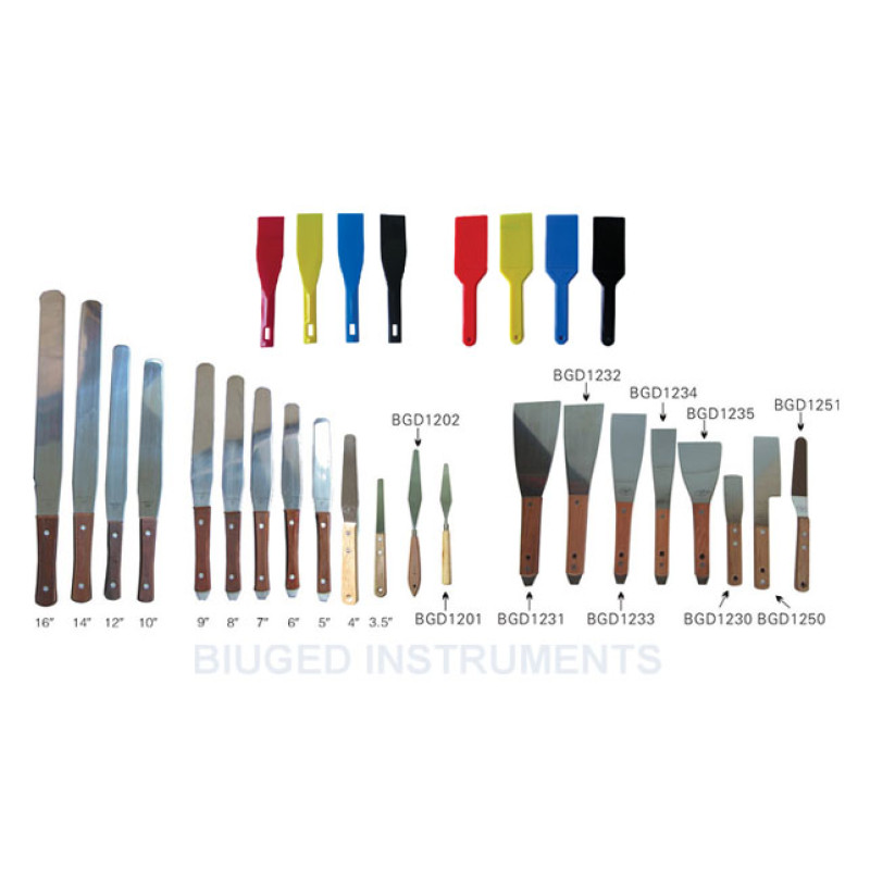Boya ve Mürekkep Uygulamaları için Spatulalar